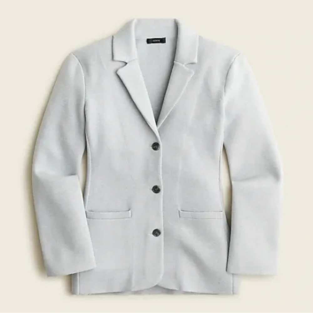 J.Crew Cinched-waist sweater-blazer